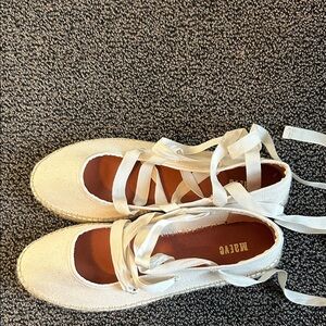 Maeve Cream Espadrille Flats